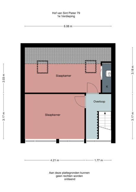 Plattegrond: Hof van Sint Pieter 79, Bennekom