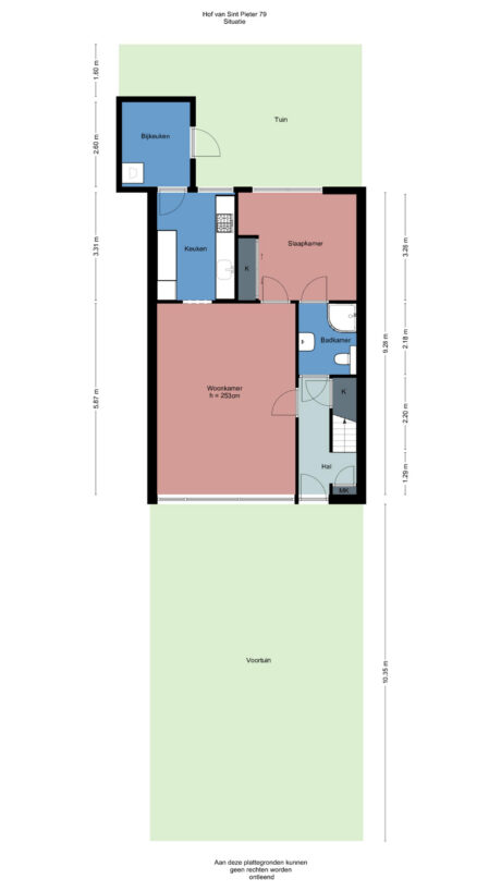 Plattegrond: Hof van Sint Pieter 79, Bennekom