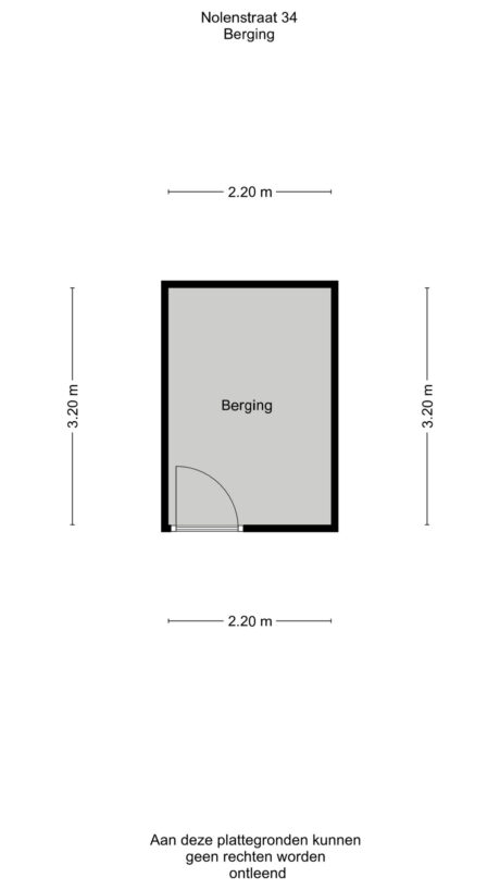 Plattegrond: Nolensstraat 34, Wageningen