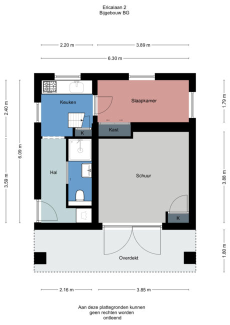 Plattegrond: Ericalaan 2, Wageningen