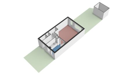Plattegrond: Uiverweide 26, Wageningen