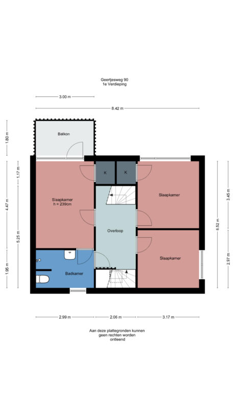 Plattegrond: Geertjesweg 90, Wageningen