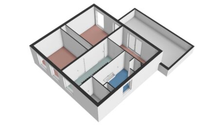 Plattegrond: Pad van Witte Veder 13, Wageningen