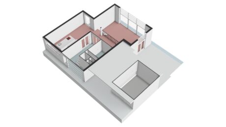 Plattegrond: Pad van Witte Veder 13, Wageningen