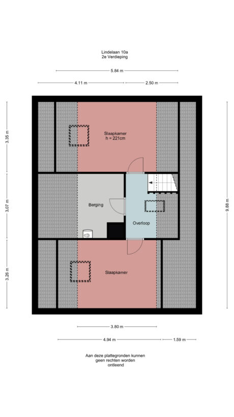 Plattegrond: Lindelaan 10A, Renkum