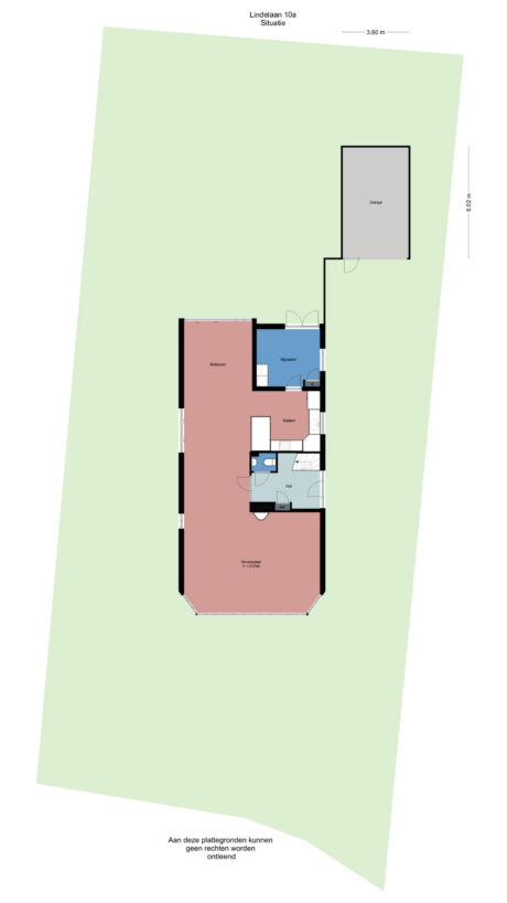 Plattegrond: Lindelaan 10A, Renkum