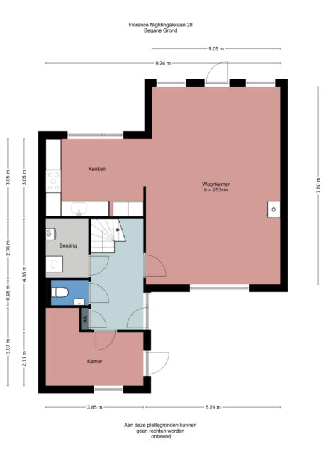 Plattegrond: Florence Nightingalelaan 28, Bennekom