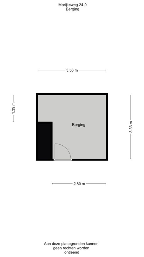 Plattegrond: Marijkeweg 24-9, Wageningen