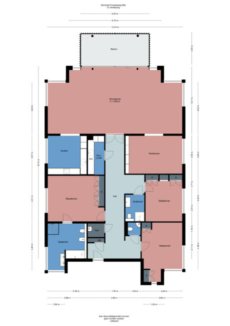 Plattegrond: Generaal Foulkesweg 66B, Wageningen