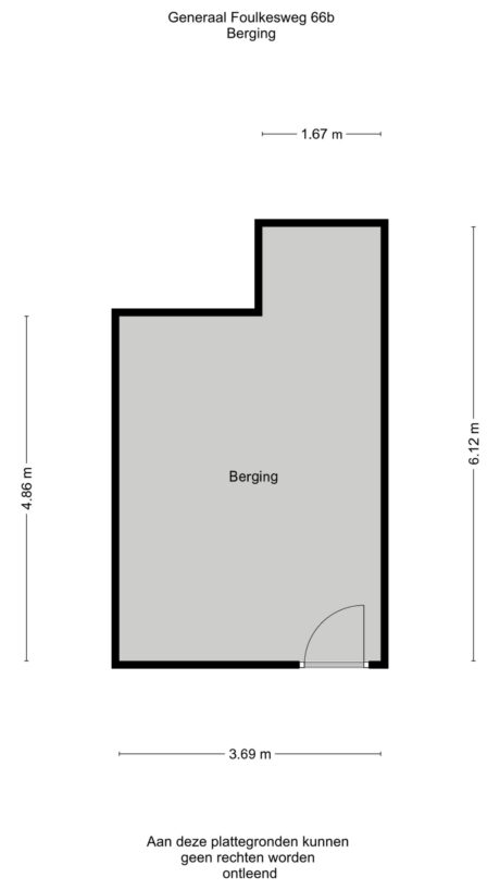 Plattegrond: Generaal Foulkesweg 66B, Wageningen