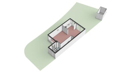 Plattegrond: Sportstraat 74, Wageningen