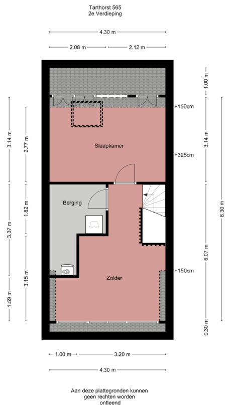 Plattegrond: Tarthorst 565, Wageningen