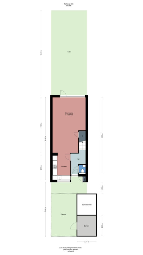Plattegrond: Tarthorst 565, Wageningen