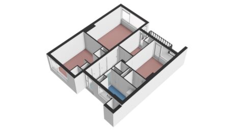 Plattegrond: Van der Waalsstraat 2II, Wageningen