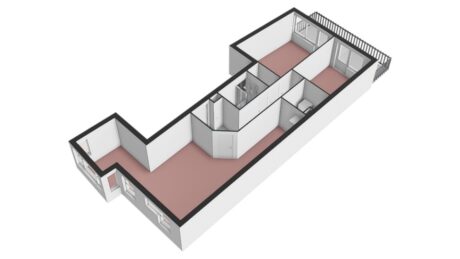 Plattegrond: Bergstraat 48, Wageningen