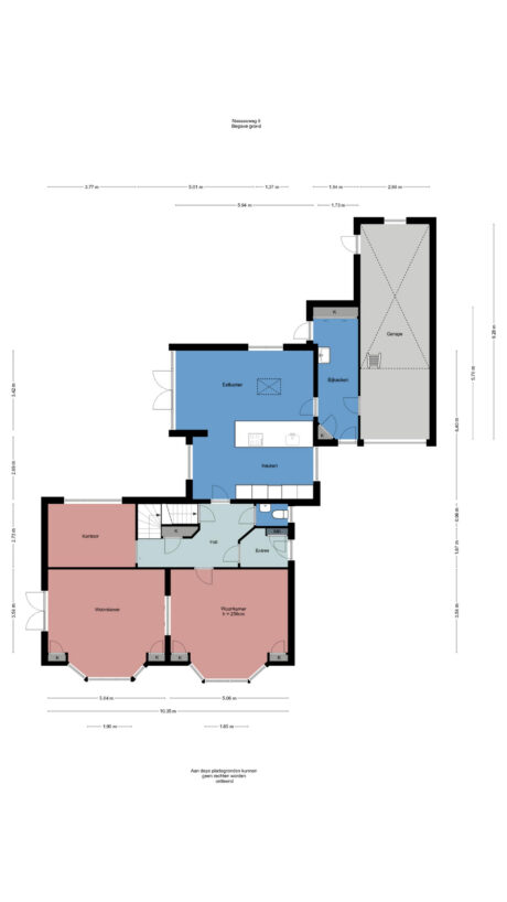 Plattegrond: Nassauweg 8, Wageningen