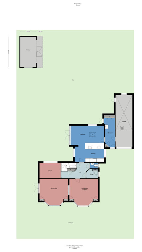 Plattegrond: Nassauweg 8, Wageningen
