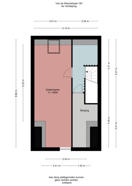Plattegrond: Van de Weerdstraat 120, Wageningen