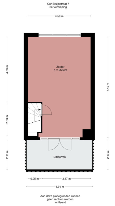 Plattegrond: Cor Bruijnstraat 7, Wageningen