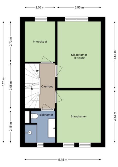 Plattegrond: Prof. Slicher van Bathlaan 14, Wageningen