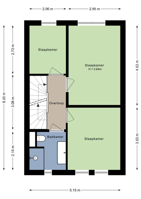 Plattegrond: Prof. Slicher van Bathlaan 14, Wageningen