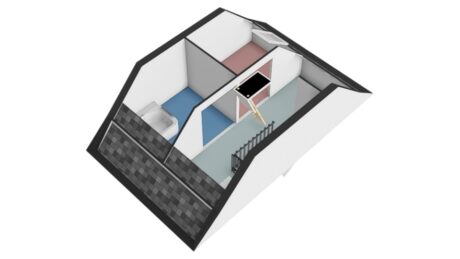 Plattegrond: Van de Weerdstraat 48, Wageningen