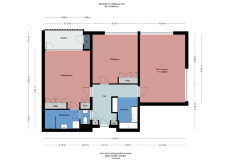 Plattegrond: Generaal Foulkesweg 345, Wageningen