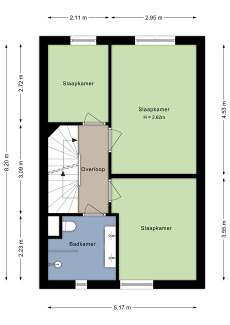 Plattegrond: Prof. Visserlaan 3, Wageningen
