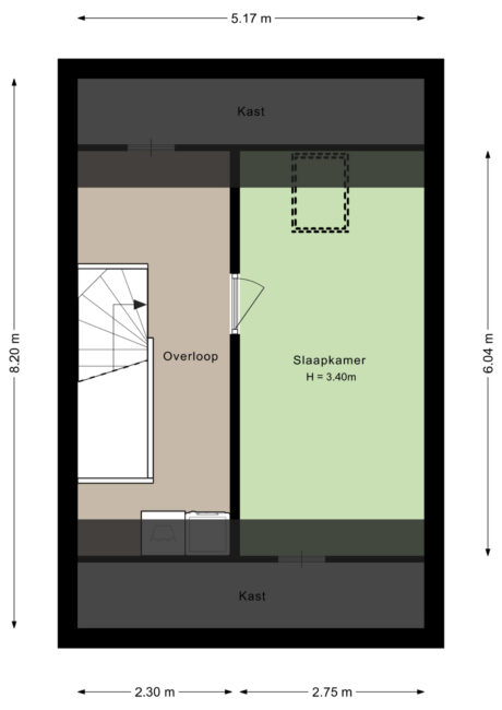 Plattegrond: Prof. Visserlaan 3, Wageningen