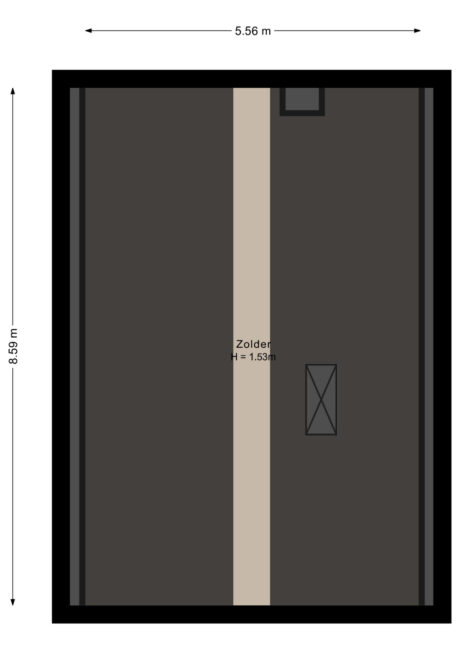 Plattegrond: Papenpad 18, Wageningen