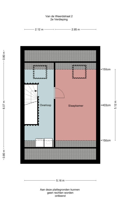 Plattegrond: Van de Weerdstraat 2, Wageningen