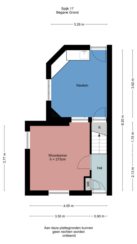 Plattegrond: Spijk 17, Wageningen