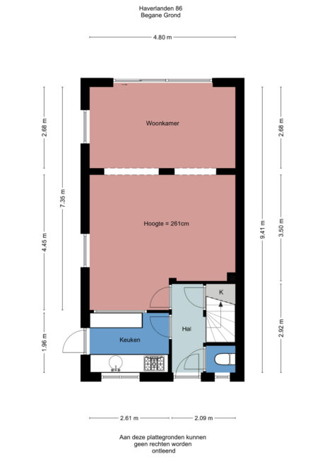 Plattegrond: Haverlanden 86, Wageningen