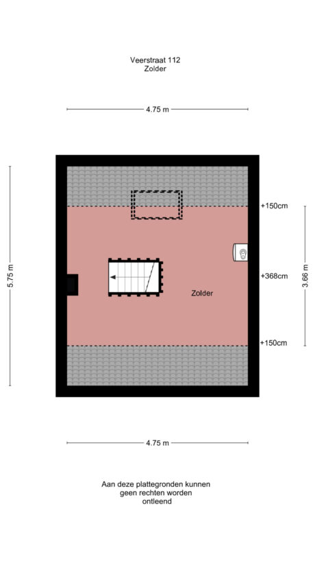 Plattegrond: Veerstraat 112, Wageningen