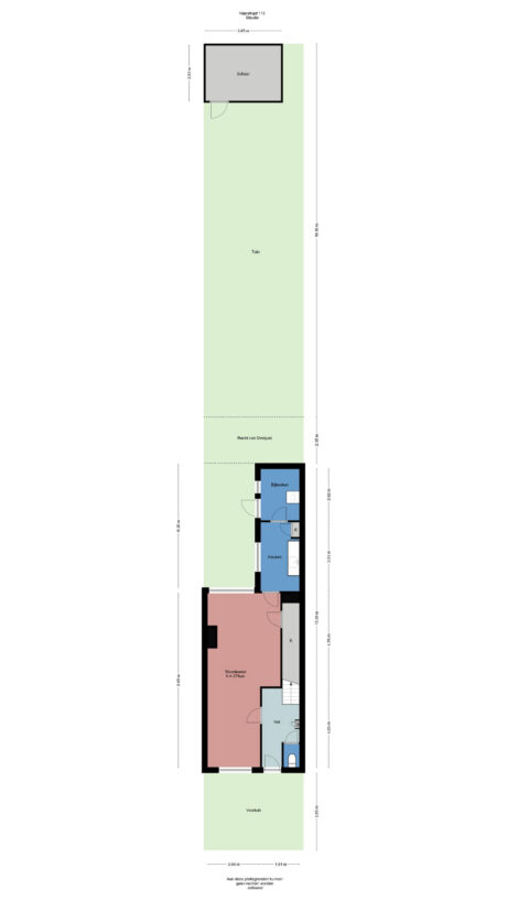 Plattegrond: Veerstraat 112, Wageningen