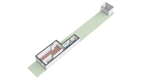 Plattegrond: Veerstraat 112, Wageningen